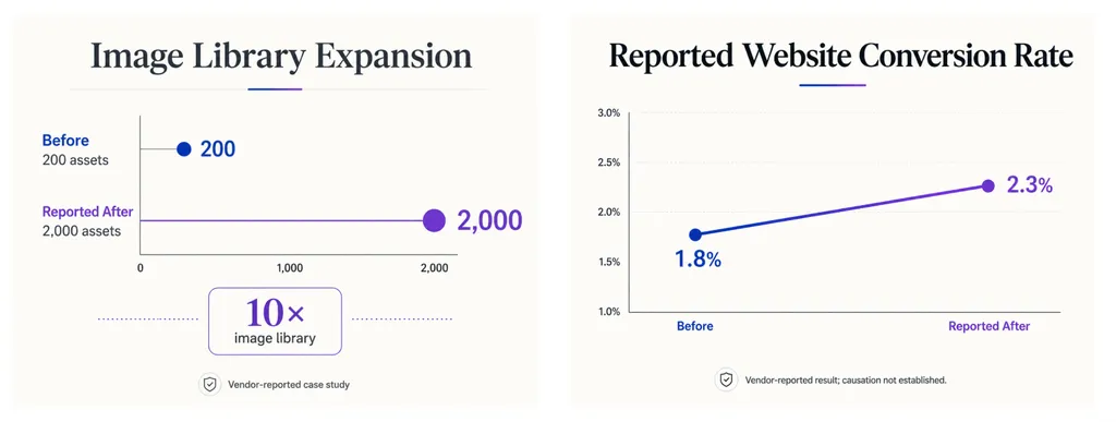 However, the conversion increase from 1.8% to 2.3% and the reported 15% reduction in returns should not be treated as universal GPT Image 2 benchmarks. 