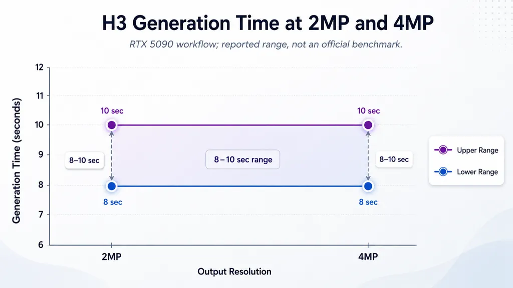 H3 Generation Time at 2MP and 4MP