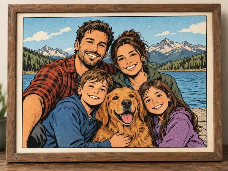 Photo-to-Comic Portraits: ink lines over a favorite picture