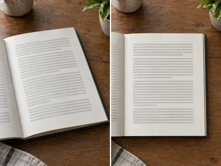Flat Documents: a page shot at an angle, squared up