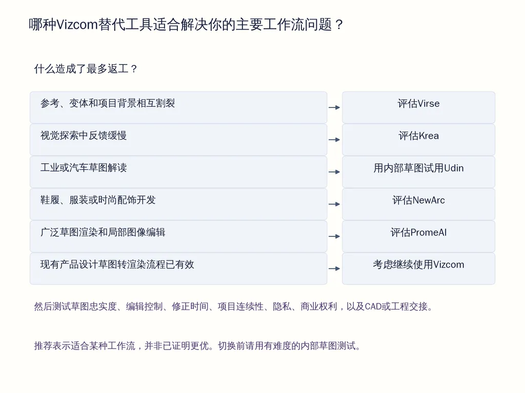 哪种Vizcom替代工具适合解决你的主要工作流问题？