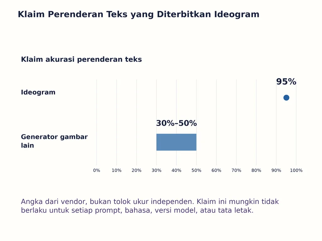 Klaim Perenderan Teks yang Diterbitkan Ideogram