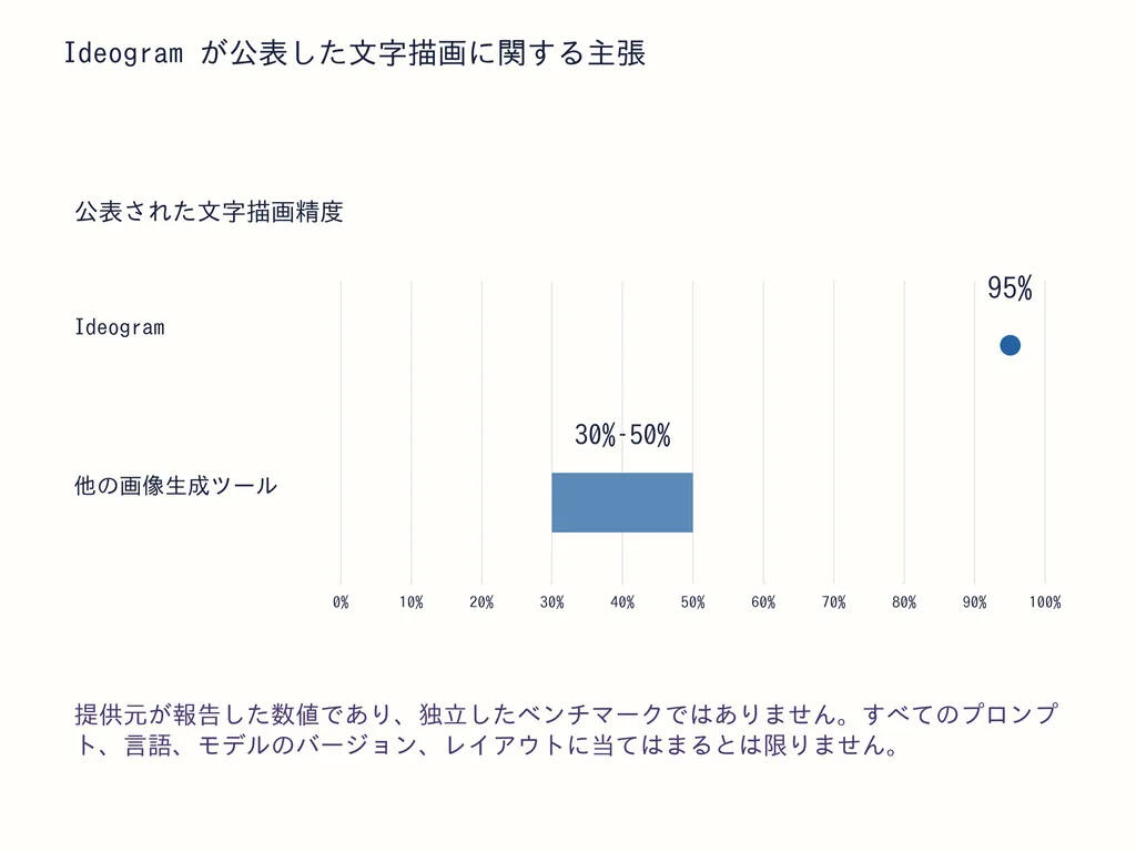 Ideogram が公表した文字描画に関する主張
