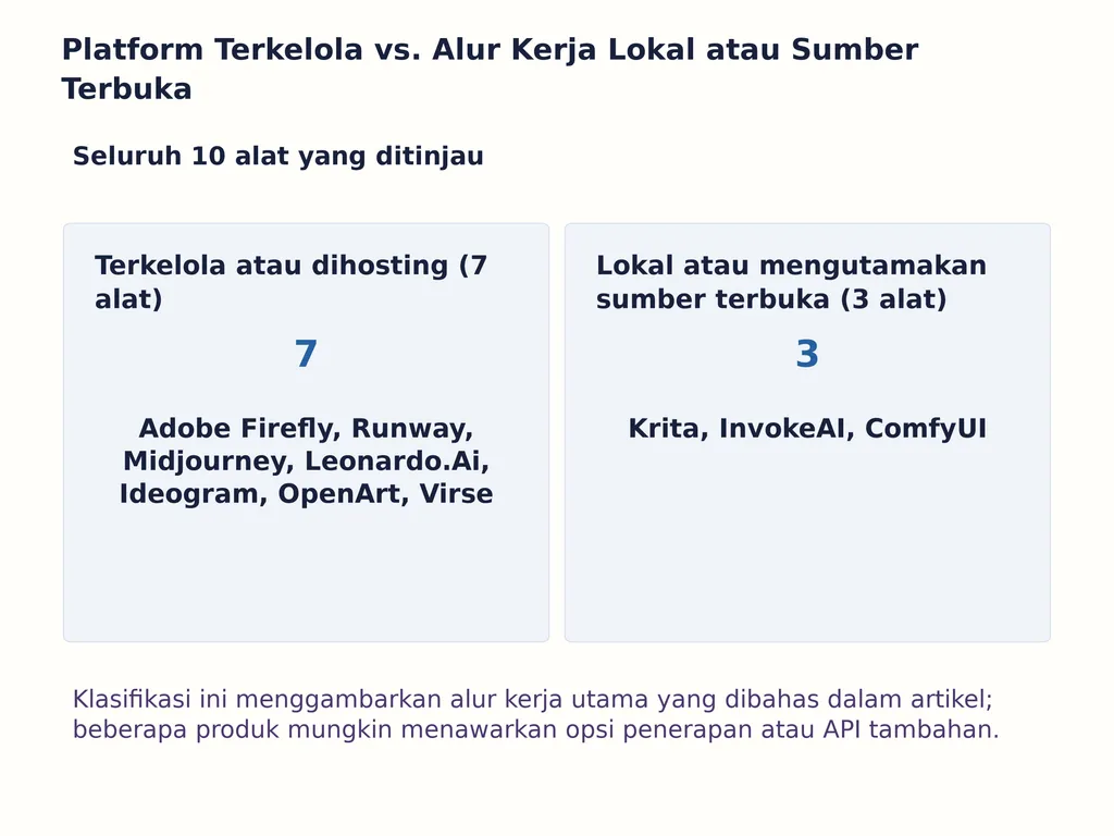 Platform Terkelola vs. Alur Kerja Lokal atau Sumber Terbuka