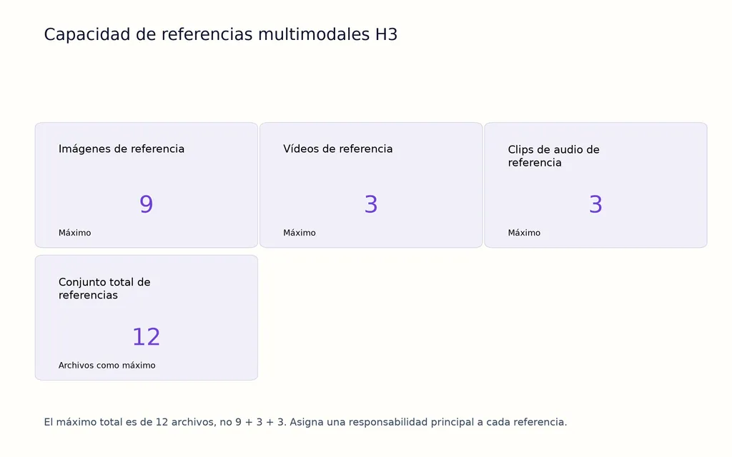 Capacidad de referencias multimodales H3