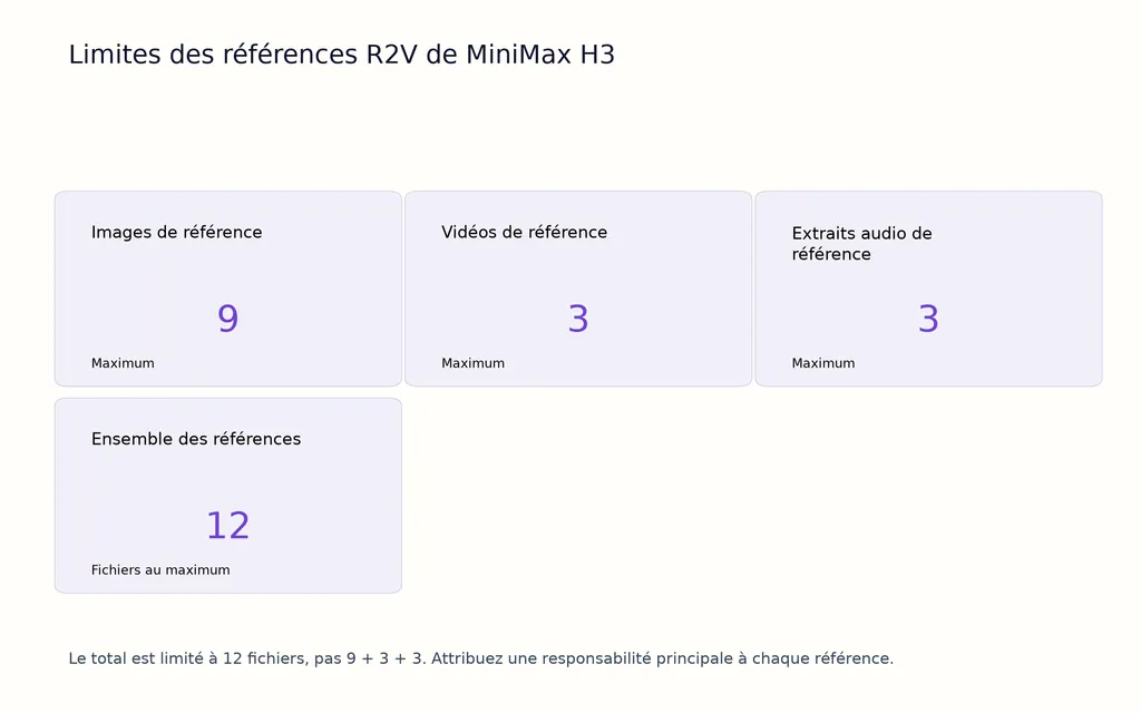 Limites des références R2V de MiniMax H3