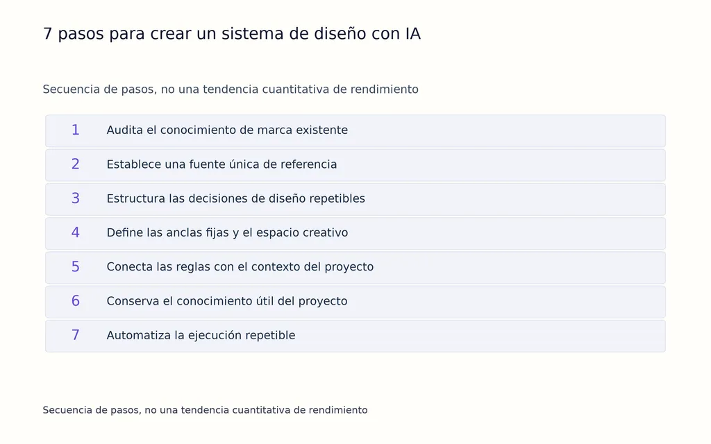 7 pasos para crear un sistema de diseño con IA