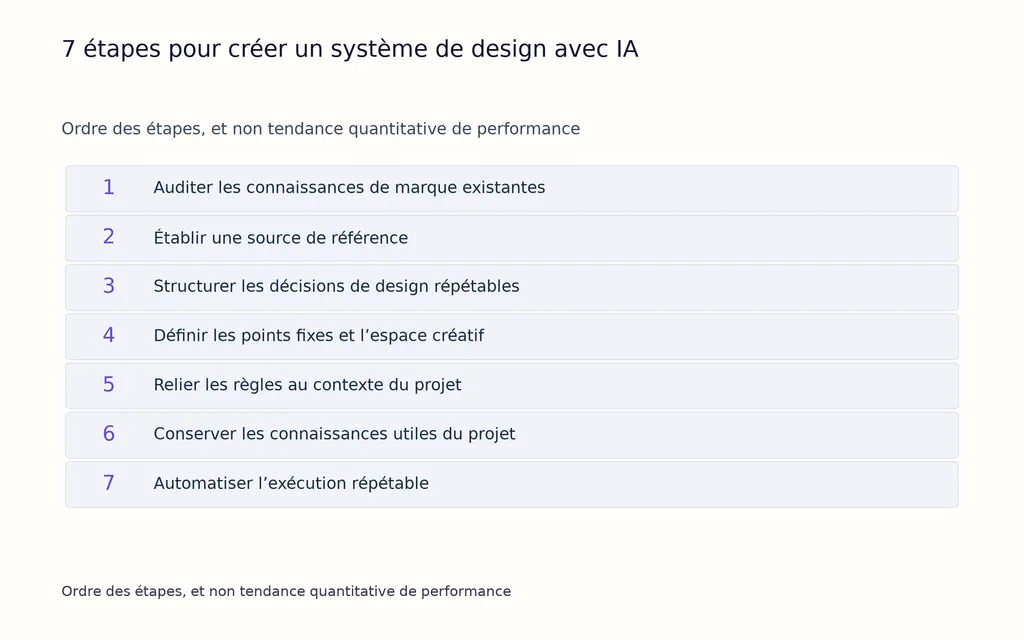 7 étapes pour créer un système de design avec IA