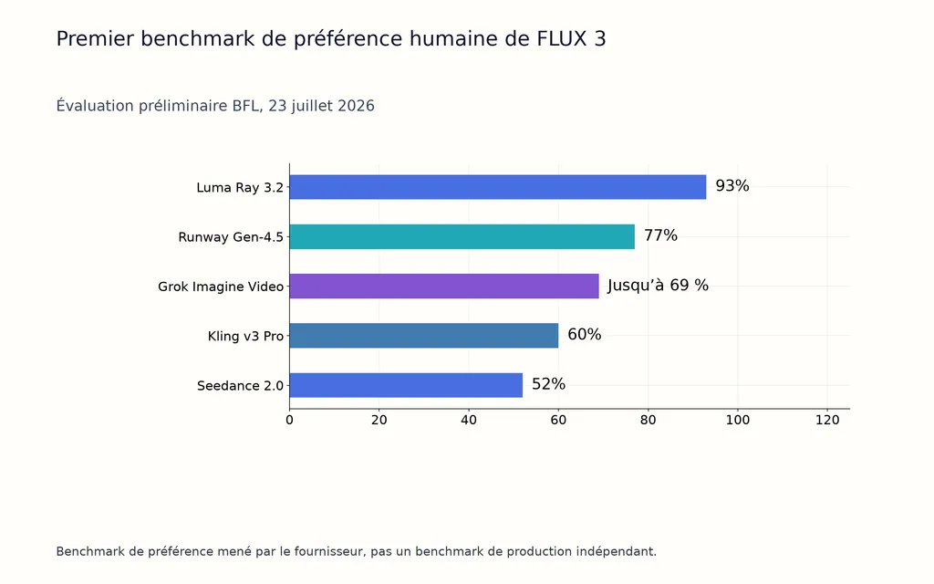 Premier benchmark de préférence humaine de FLUX 3