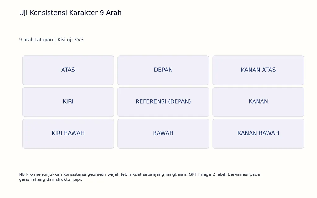 Uji Konsistensi Karakter 9 Arah