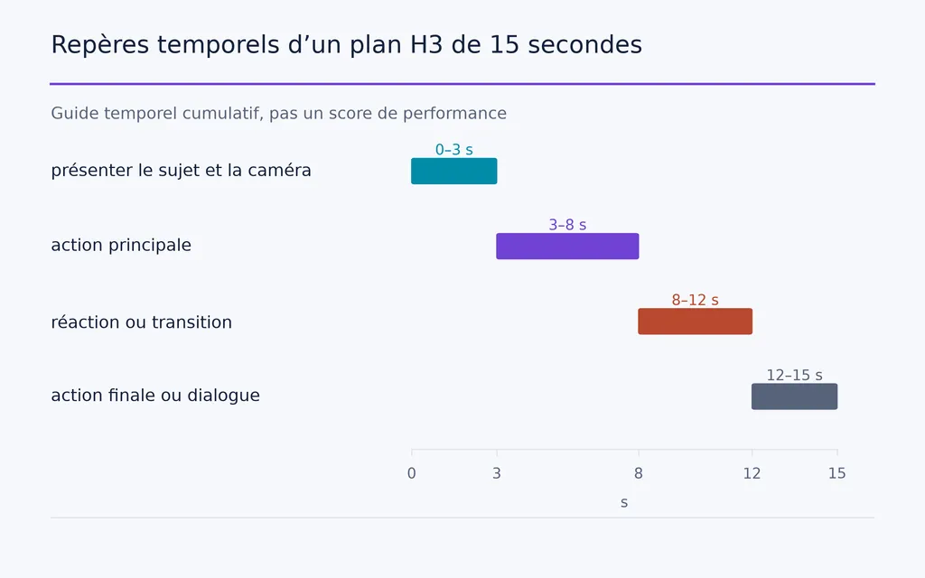 Repères temporels d’un plan H3 de 15 secondes
