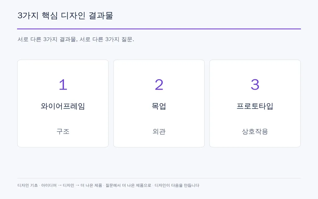 3가지 핵심 디자인 결과물