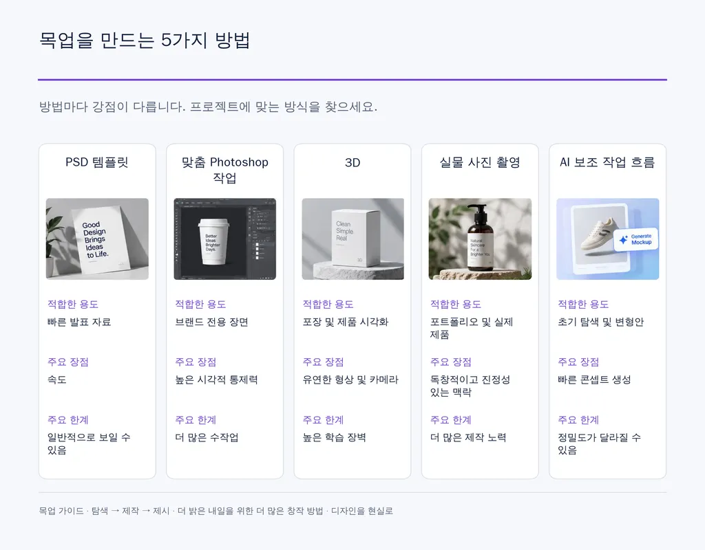 목업을 만드는 5가지 방법
