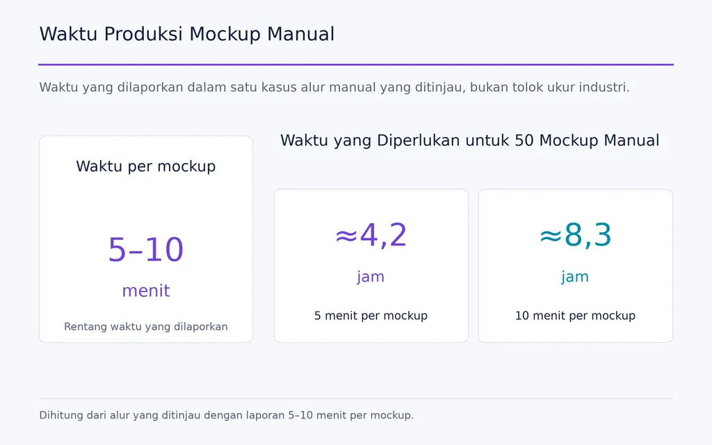 Waktu Produksi Mockup Manual