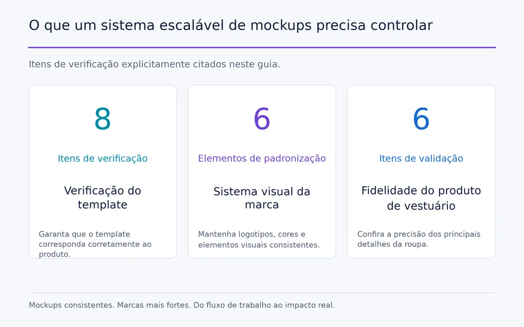 O que um sistema escalável de mockups precisa controlar