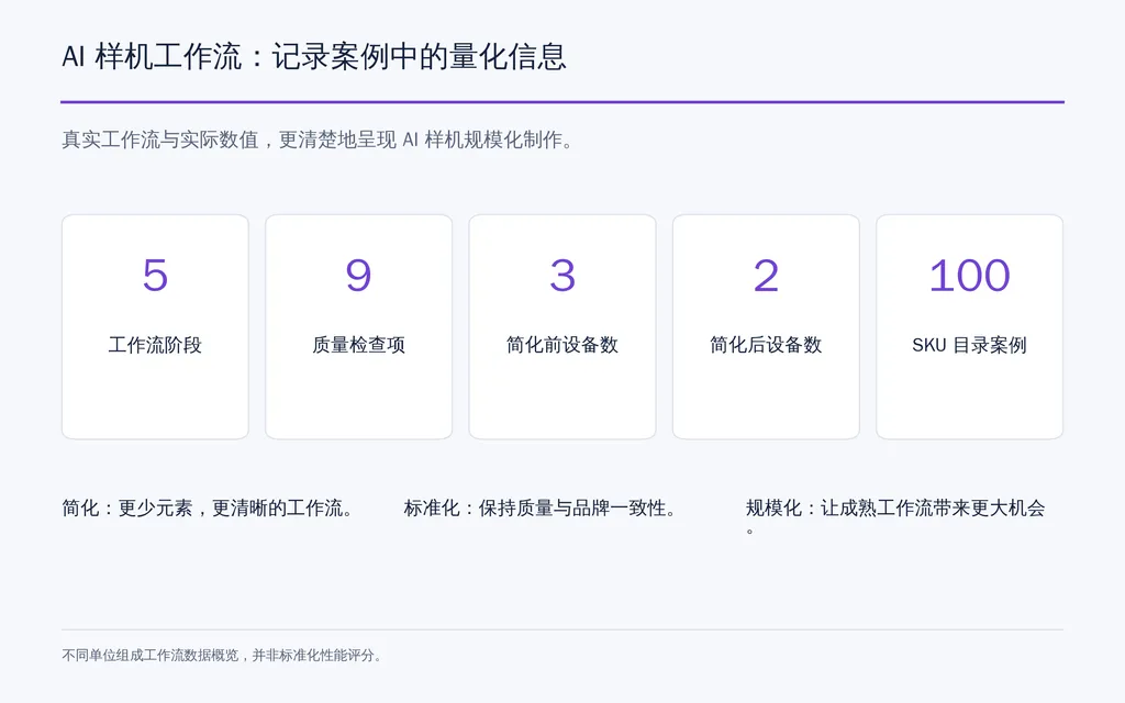 AI 样机工作流：记录案例中的量化信息
