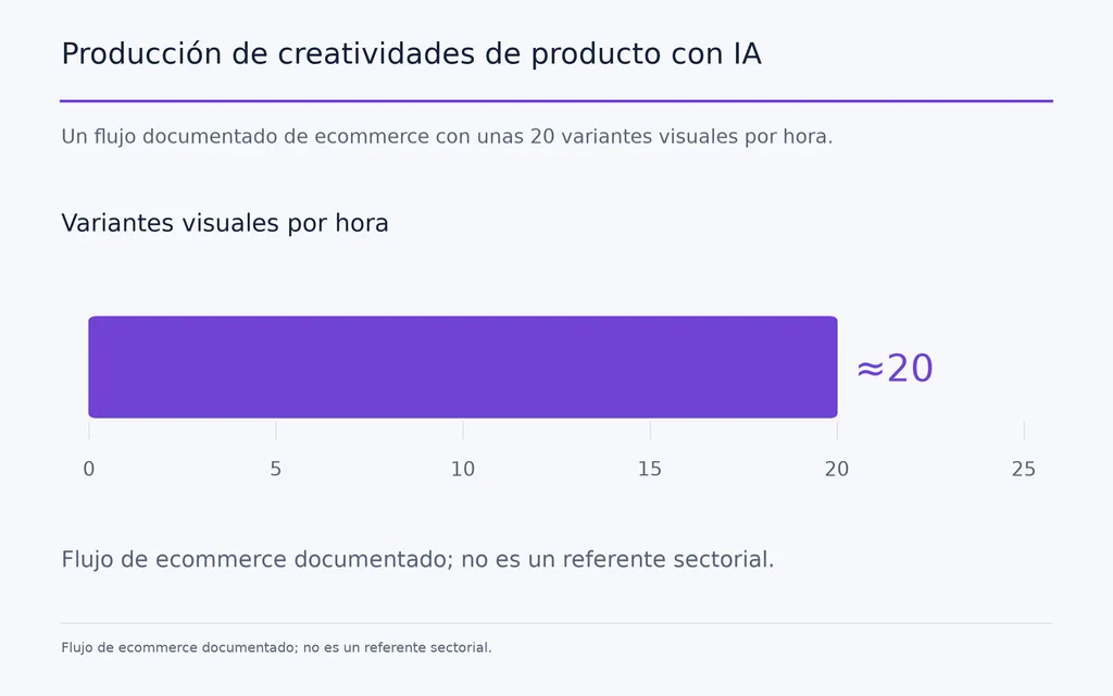 Producción de creatividades de producto con IA