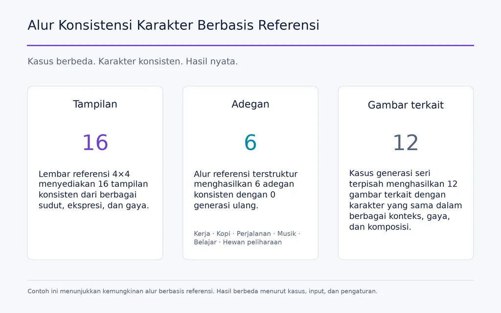 Alur Konsistensi Karakter Berbasis Referensi