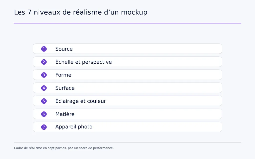 Les 7 niveaux de réalisme d’un mockup