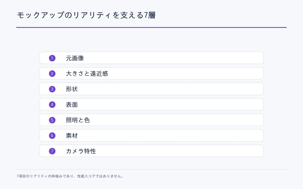モックアップのリアリティを支える7層