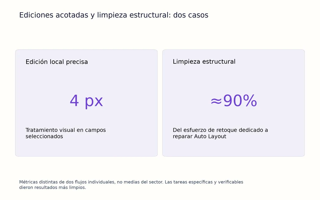Ediciones acotadas y limpieza estructural: dos casos