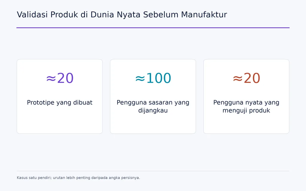 Validasi Produk di Dunia Nyata Sebelum Manufaktur