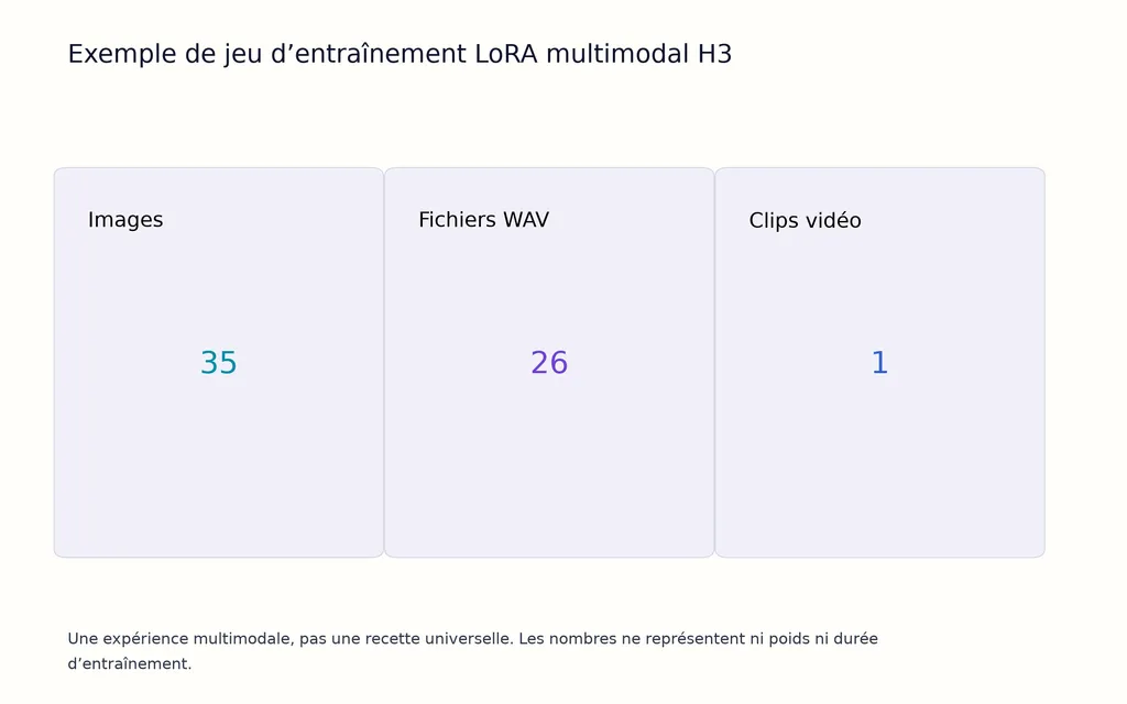 Exemple de jeu d’entraînement LoRA multimodal H3