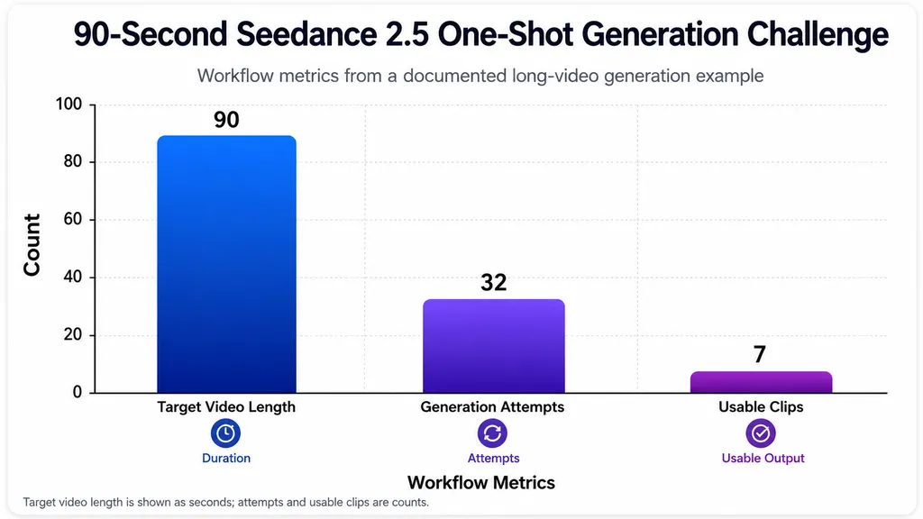 90-Second Seedance 2.5 One-Shot Generation Challenge