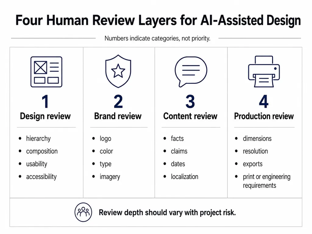 Four Human Review Layers for AI-Assisted Design.