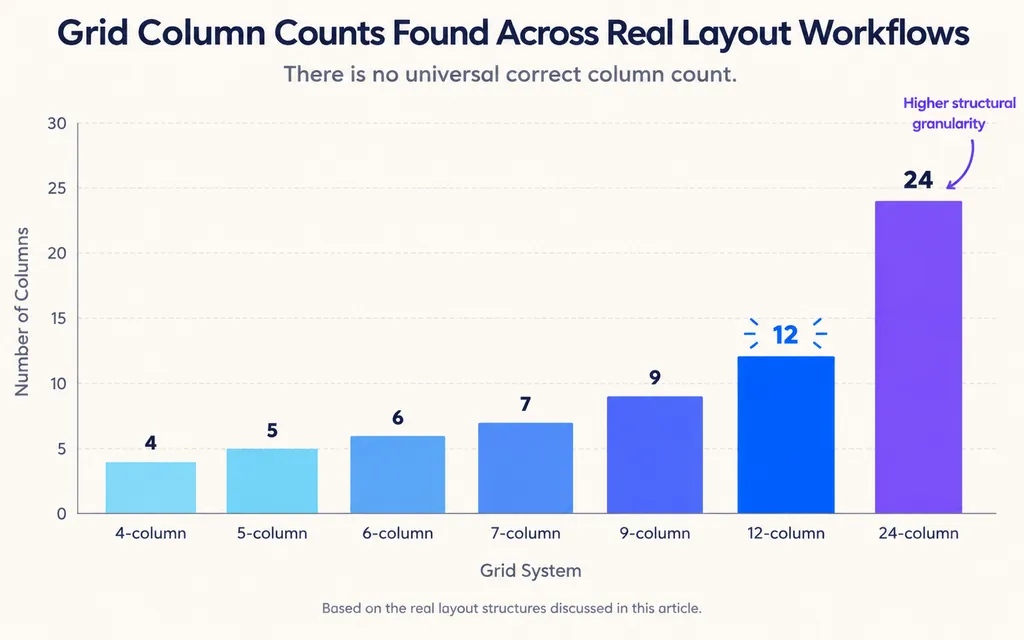 Grid Column Counts Found Across Real Layout Workflows