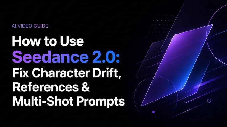 Cara Menggunakan Seedance 2.0: Atasi Pergeseran Karakter, Referensi, dan Prompt Multi-Shot