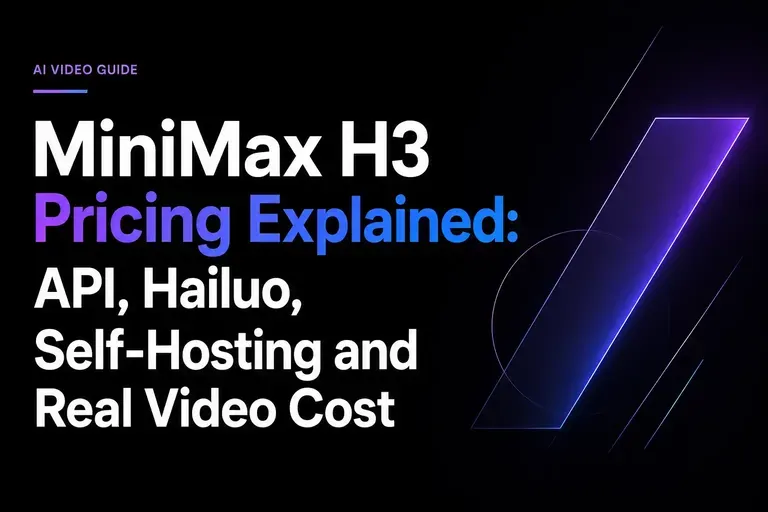 MiniMax H3 요금 해설: API, Hailuo, 자체 호스팅과 실제 영상 비용