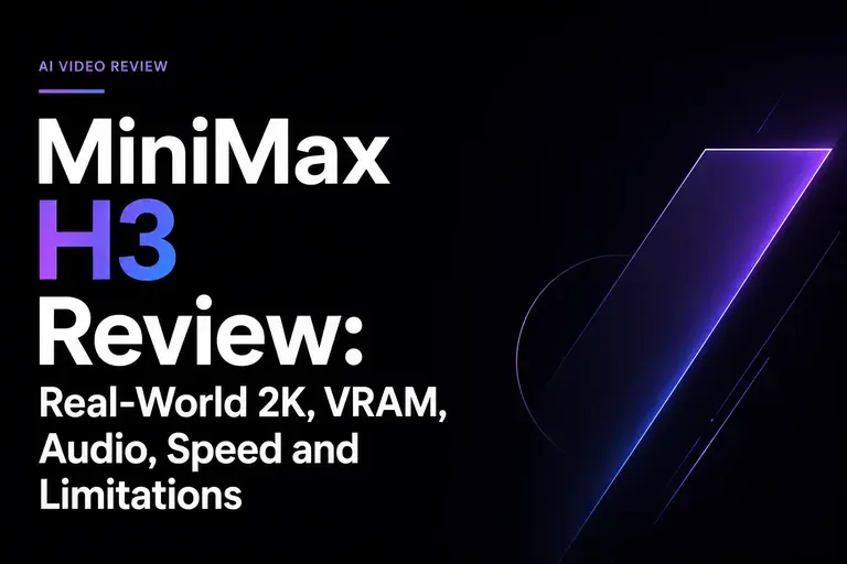 MiniMax H3 리뷰: 실제 2K·VRAM·오디오·속도와 한계