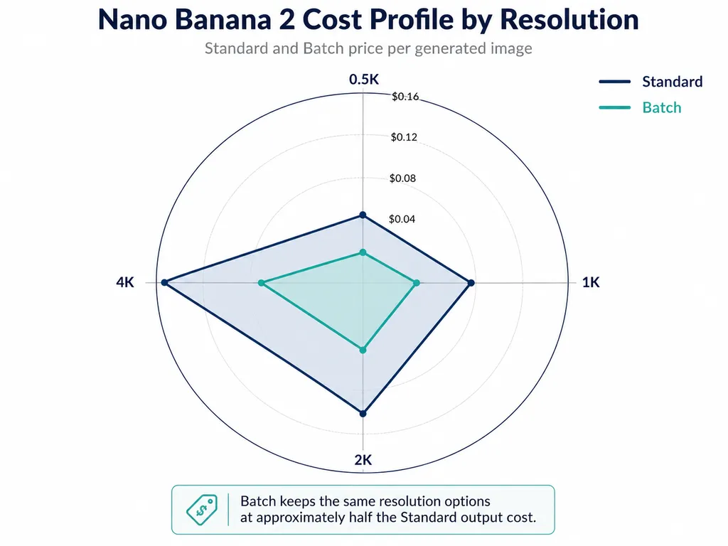 Nano Banana 2 Cost Profile by Resolution