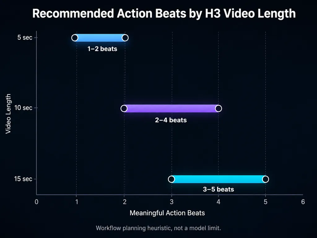 Recommended Action Beats by H3 Video Length