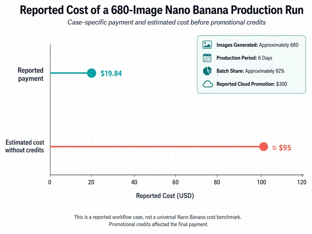 Reported Cost of a 680-Image Nano Banana Production Run