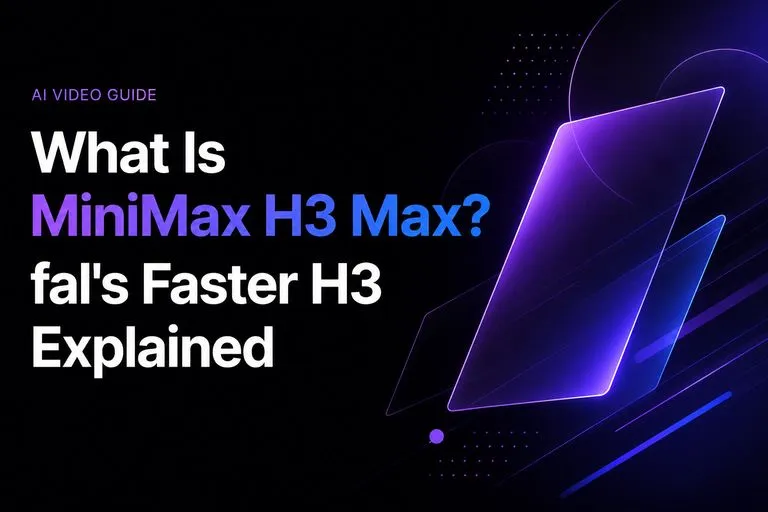 MiniMax H3 Max란? Fal이 더 빠르게 만든 H3 해설
