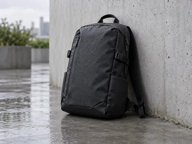 Commuter Backpacks: slim profiles in dark, water-resistant fabric