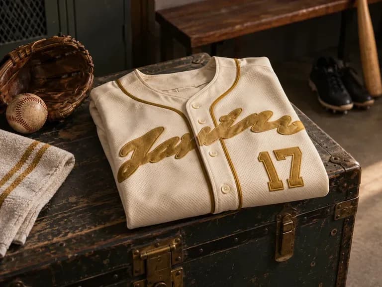 Throwback Jerseys: cream body and old-gold lettering