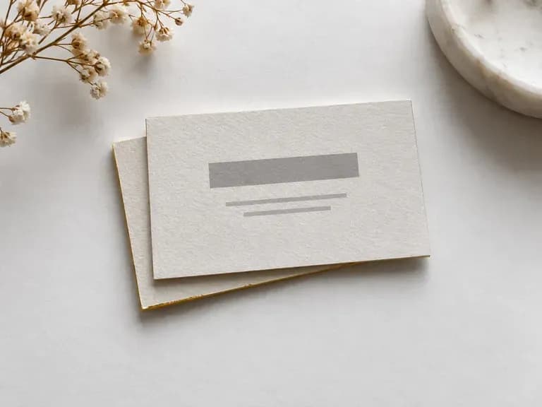 Minimal Cards: clean type and wide margins