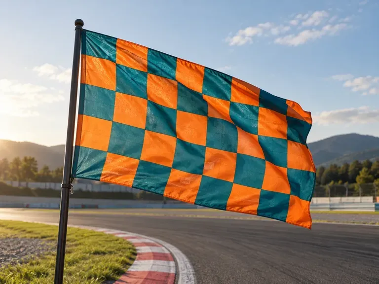 Racing Flags: checkered patterns reworked in team colors