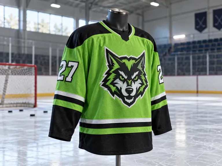 Camisetas de equipos juveniles: colores vivos para un club de hockey de menores