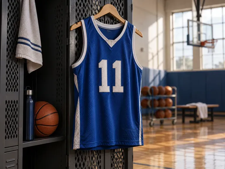 Basketball Tanks: bold numbers on a sleeveless jersey