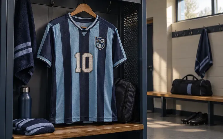 A home kit design for a school team