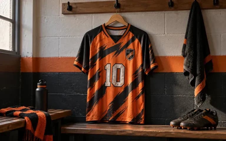 A fan jersey sketched for a local club