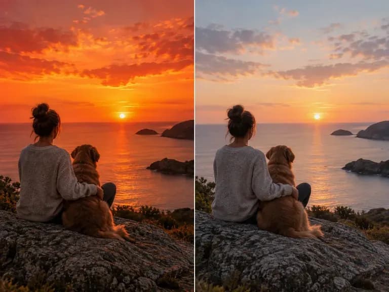 Sunset Fixes: orange skies brought back to earth