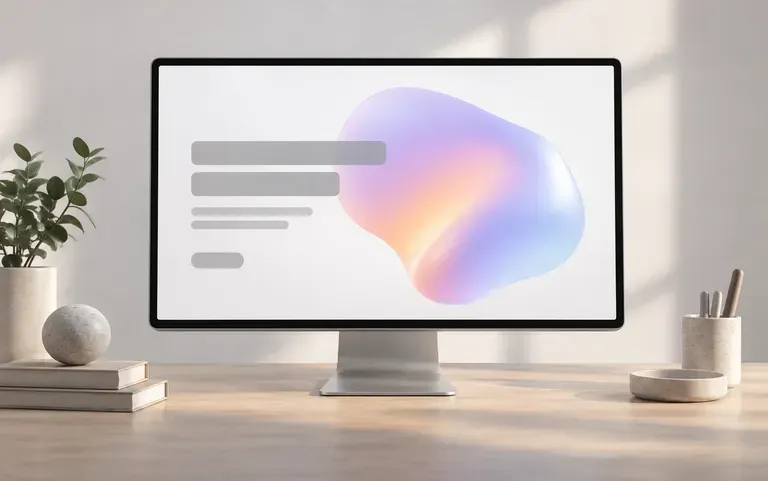 A shape accent tested on a web hero section