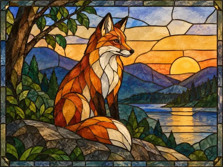 Stained Glass Looks: bold outlines and jewel colors