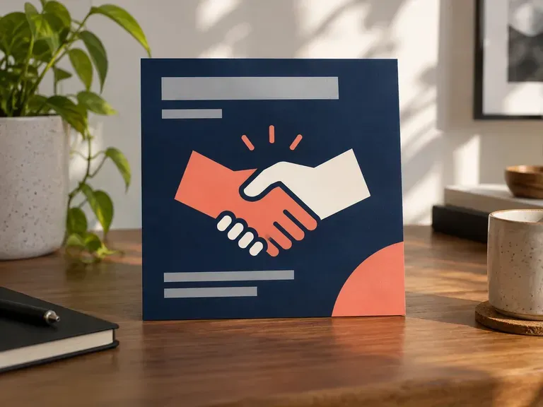 Hiring Posts: a job announcement in brand colors