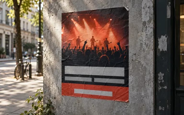 An event poster with the date and venue